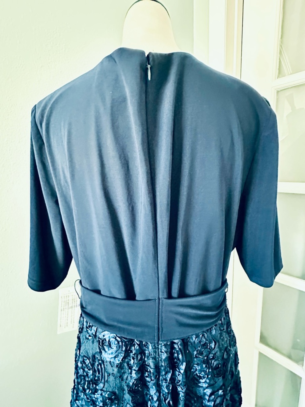 Alex Evenings Midnight Blue Long Sleeve Dress - Picture 4 of 8